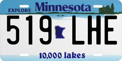 MN license plate 519LHE