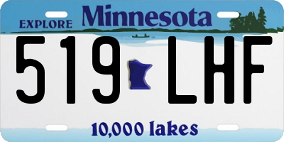 MN license plate 519LHF