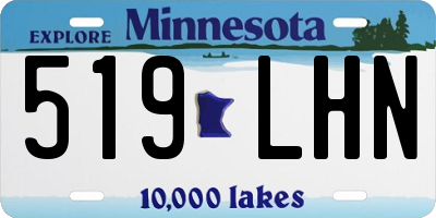 MN license plate 519LHN