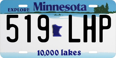 MN license plate 519LHP