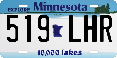 MN license plate 519LHR