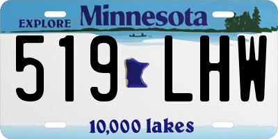 MN license plate 519LHW
