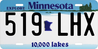 MN license plate 519LHX