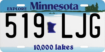 MN license plate 519LJG