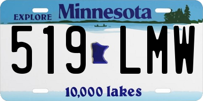 MN license plate 519LMW