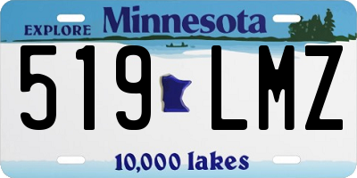 MN license plate 519LMZ