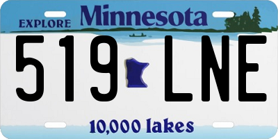 MN license plate 519LNE