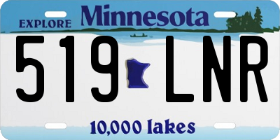MN license plate 519LNR