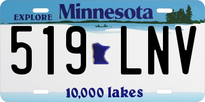 MN license plate 519LNV