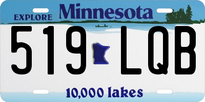 MN license plate 519LQB