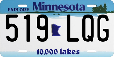 MN license plate 519LQG