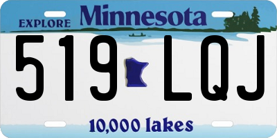 MN license plate 519LQJ