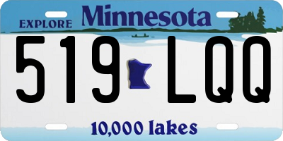 MN license plate 519LQQ