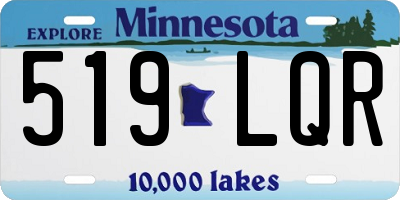 MN license plate 519LQR