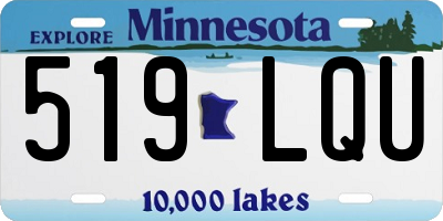 MN license plate 519LQU