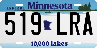 MN license plate 519LRA