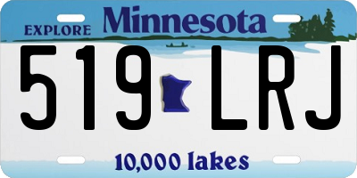 MN license plate 519LRJ