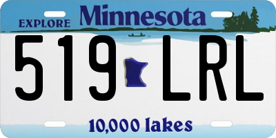 MN license plate 519LRL