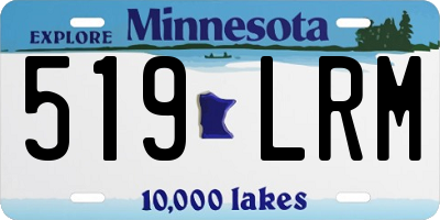 MN license plate 519LRM