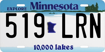 MN license plate 519LRN