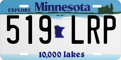MN license plate 519LRP