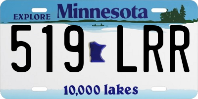 MN license plate 519LRR