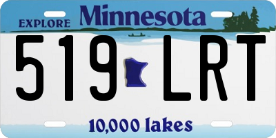 MN license plate 519LRT