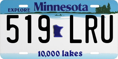 MN license plate 519LRU
