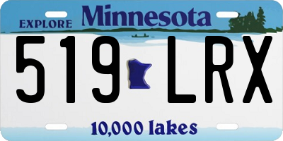 MN license plate 519LRX