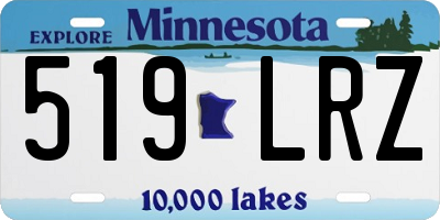 MN license plate 519LRZ