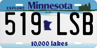 MN license plate 519LSB