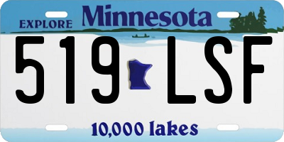 MN license plate 519LSF