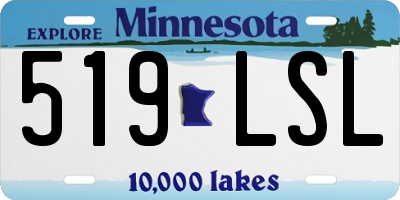 MN license plate 519LSL