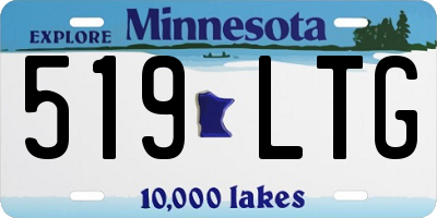 MN license plate 519LTG