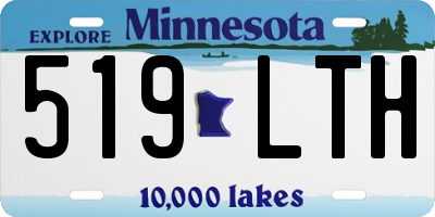MN license plate 519LTH