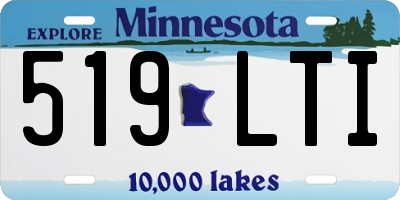 MN license plate 519LTI