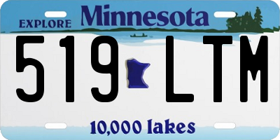 MN license plate 519LTM