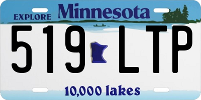 MN license plate 519LTP