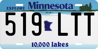 MN license plate 519LTT