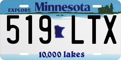 MN license plate 519LTX