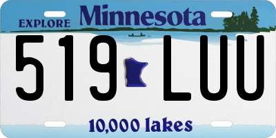 MN license plate 519LUU
