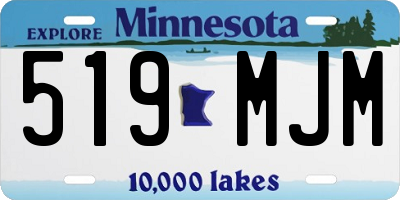 MN license plate 519MJM