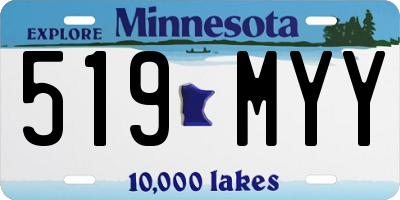 MN license plate 519MYY