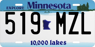 MN license plate 519MZL