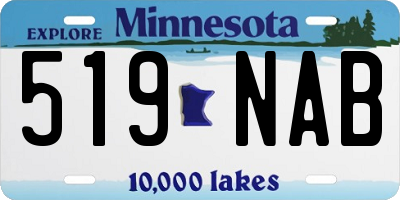 MN license plate 519NAB