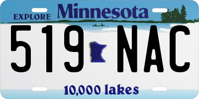 MN license plate 519NAC
