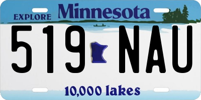 MN license plate 519NAU