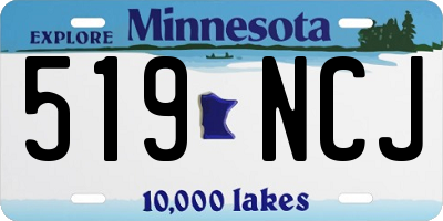 MN license plate 519NCJ
