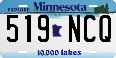MN license plate 519NCQ