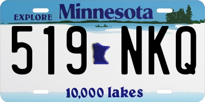 MN license plate 519NKQ